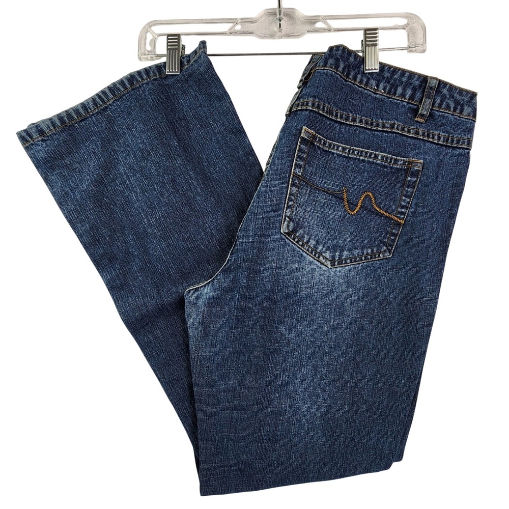rue21 Size 13/14 Blue Flare Jeans Y2K Vintage Aesthetic Skater Grunge Boho Denim